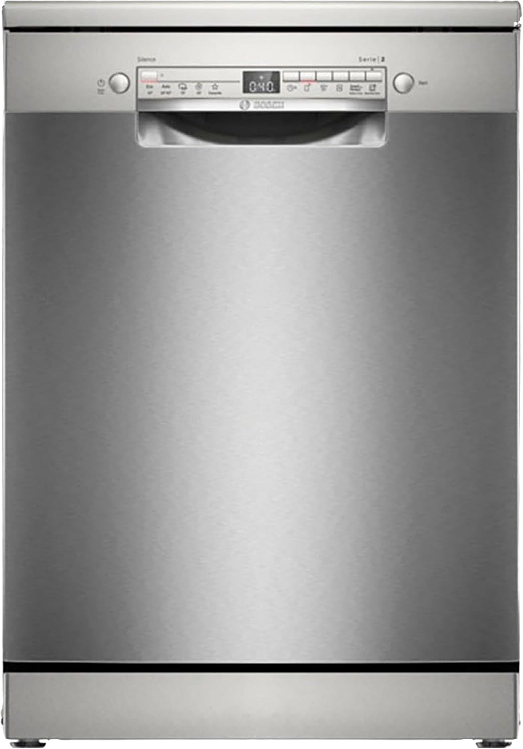 Bosch SMS2HVI02E, Serie 2, Geschirrspüler 60 cm, freistehend, gebürsteter Stahl, Anti-Fingerabdruck EEK: D