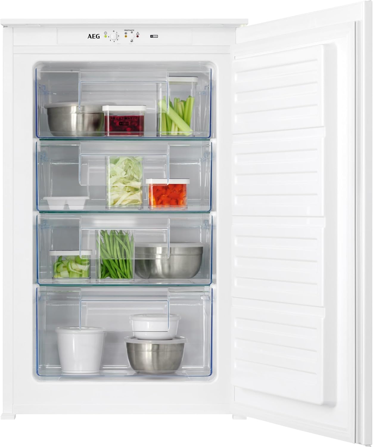 AEG TAB6L88ES Einbau-Gefrierschrank 88cm, Serie 6000 LowFrost: weniger Eisbildung, 4-Sterne Gefrierraum 98L EEK: E AEG TAB6L88ES Einbau-Gefrierschrank 88cm, Serie 6000 LowFrost: weniger Eisbildung, 4-Sterne Gefrierraum 98L EEK: E
