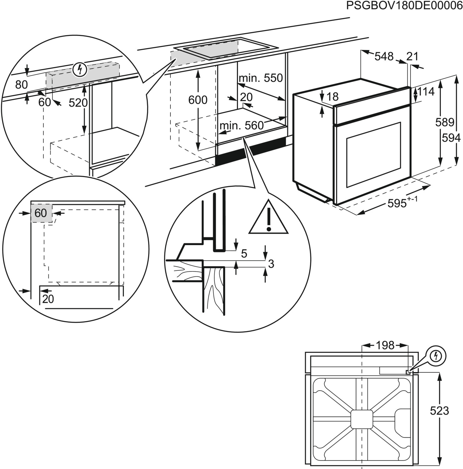 AEG Einbau-Backofen BPS33102ZM - B Ware [gut]