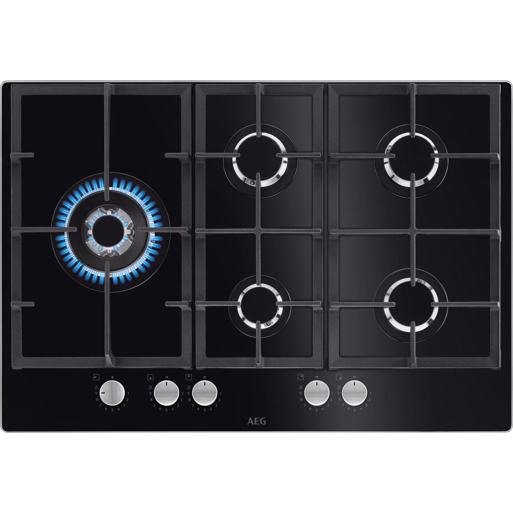 AEG HKB75820NB - 6000 Gas on Glass Autarkes Gaskochfeld / Hochgeschwindigkeitsbrenner / 75 cm AEG HKB75820NB - 6000 Gas on Glass Autarkes Gaskochfeld / Hochgeschwindigkeitsbrenner / 75 cm