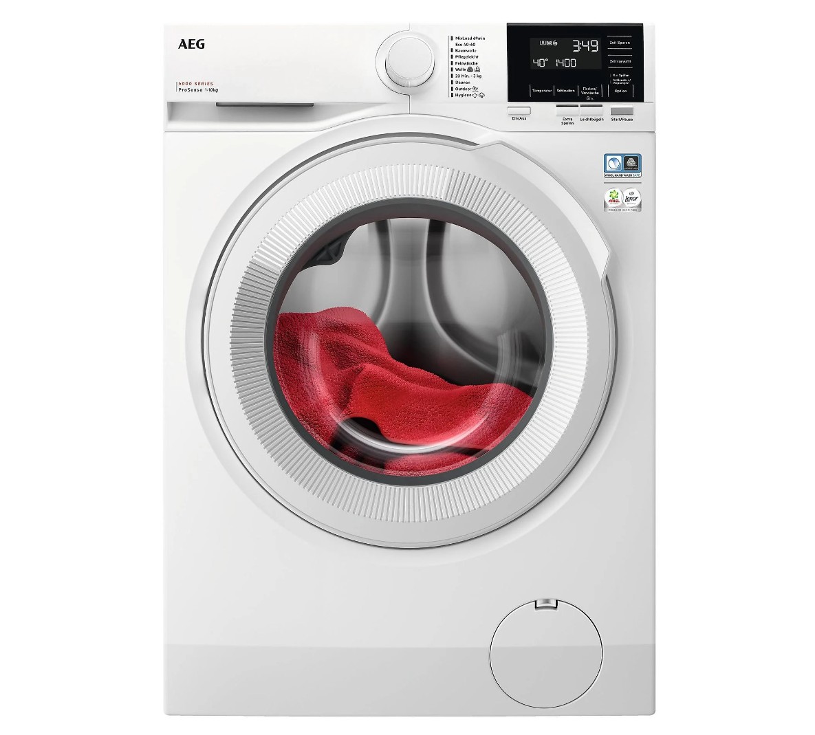 AEG Series 6000 LR6F60400 Waschmaschine 10 kg, Weiß AEG Series 6000 LR6F60400 Waschmaschine 10 kg, Weiß