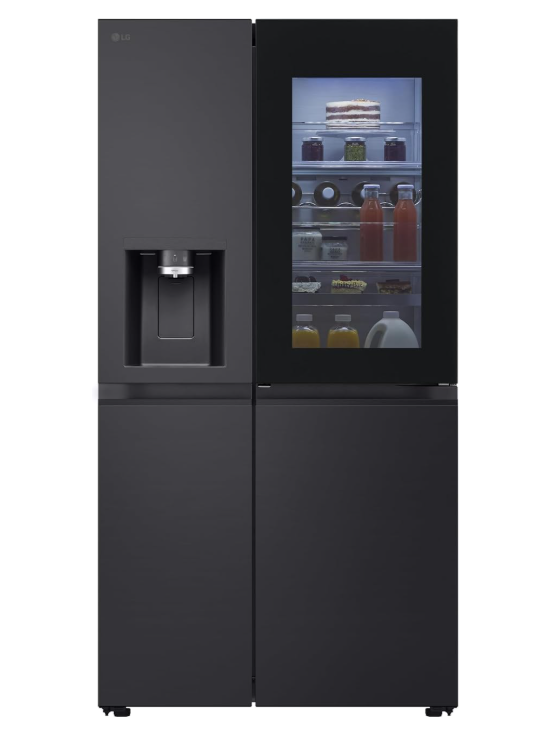 LG GSXE91EVAD Side-by-Side Kühlschrank und Gefrierfach mit InstaView 628L, Essence Matte Black LG GSXE91EVAD Side-by-Side Kühlschrank und Gefrierfach mit InstaView 628L, Essence Matte Black