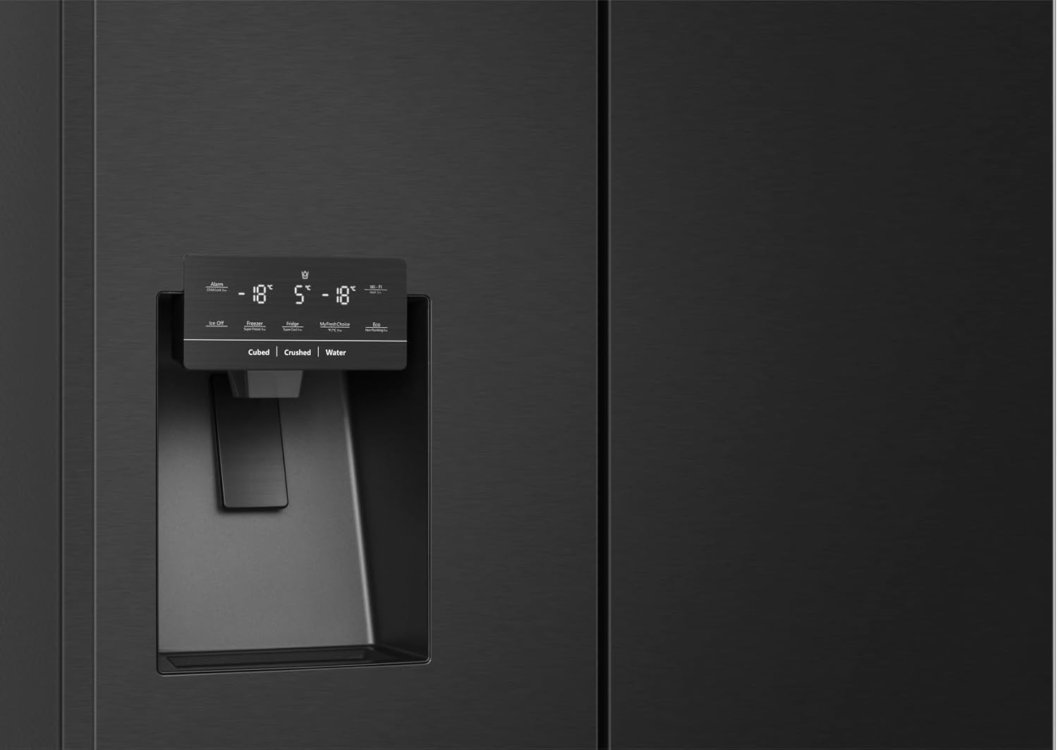 Hisense RQ760N4SBFE Side-by-Side CrossDoor mit Wassertank 584l, Schwarz