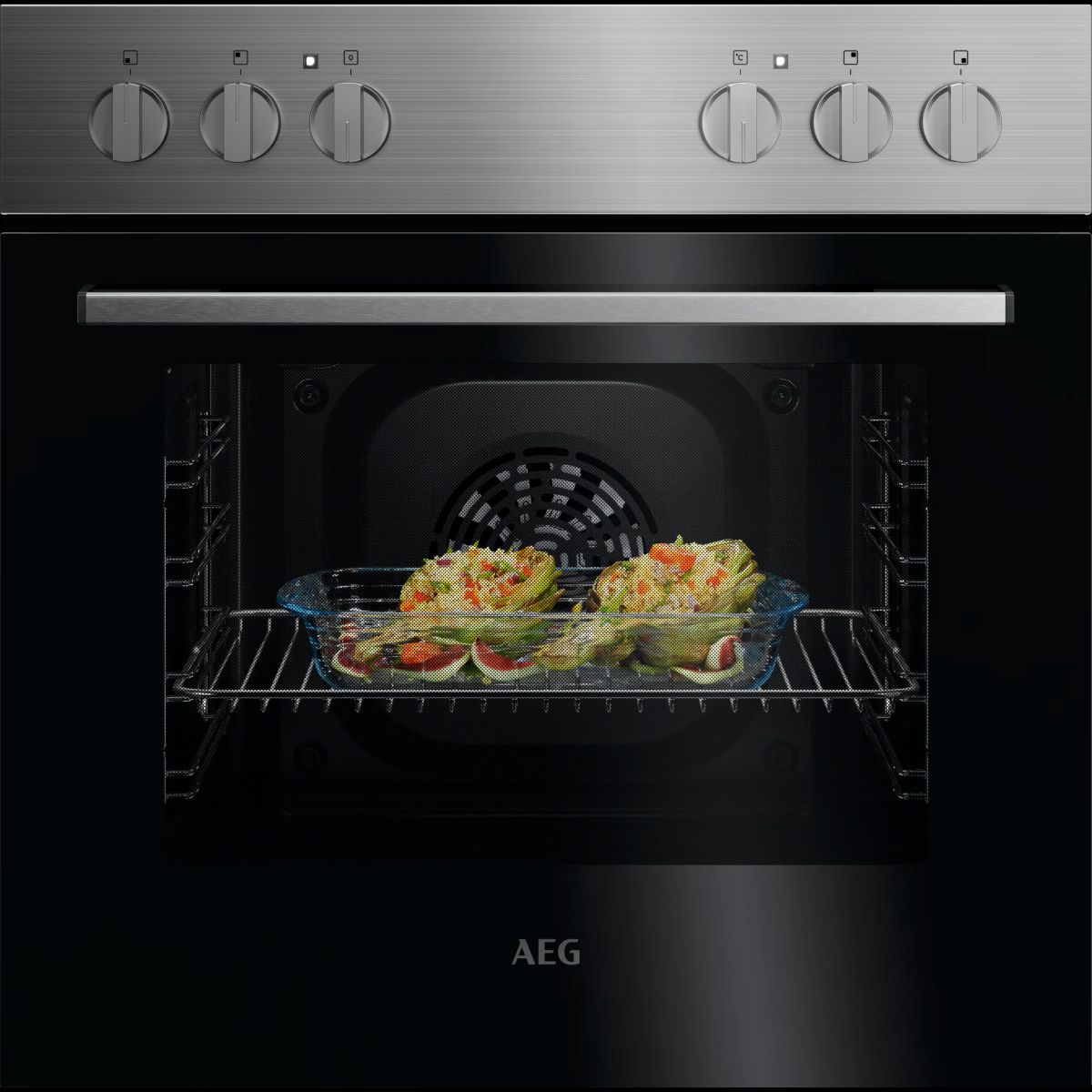 AEG KOMBI2025 SET Backofen + Kochfeld (OU5AE10CM + HE604062XB)