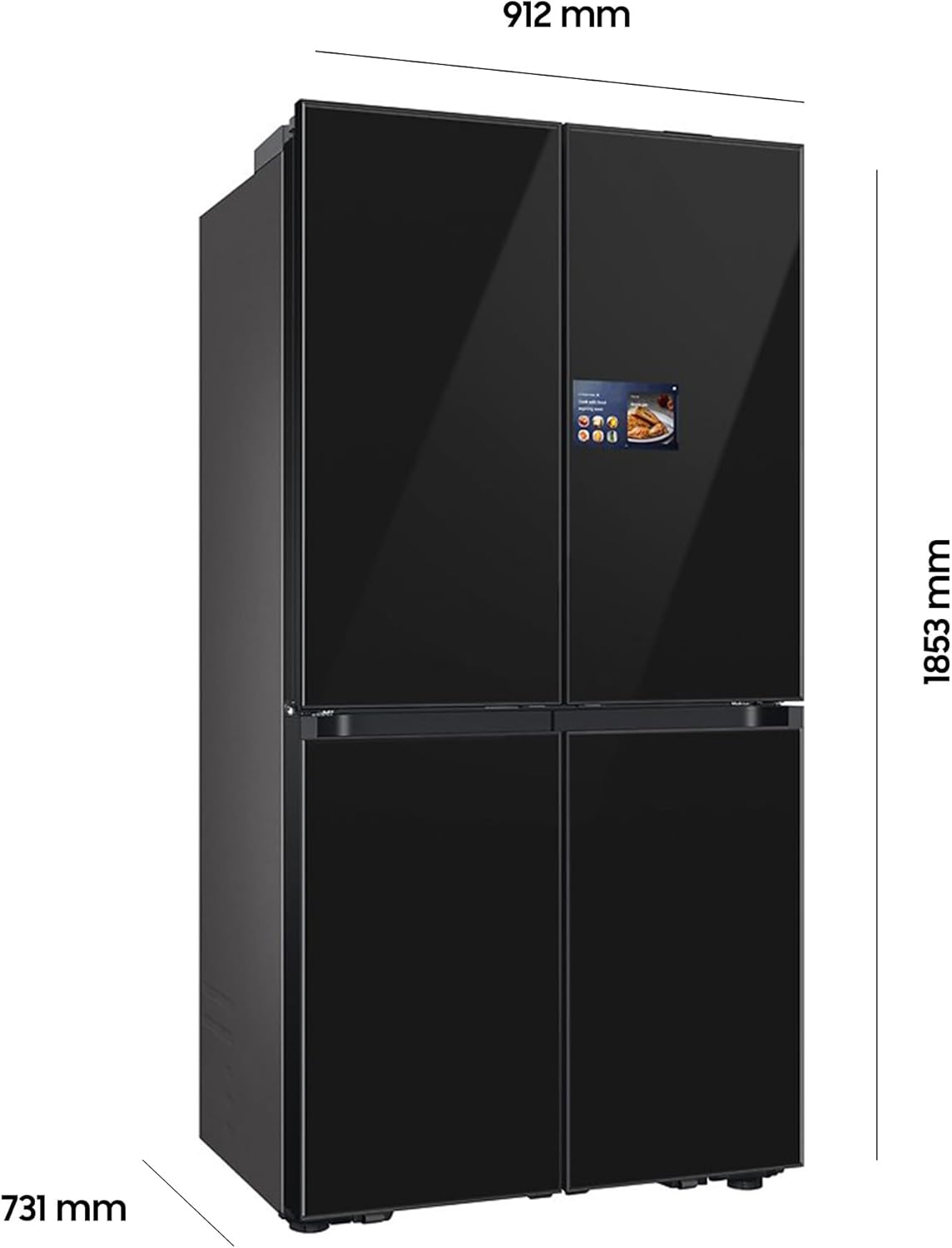 Samsung RM90F67CEC Bespoke French-Door Kühlschrank 654 l, Schwarz Samsung RM90F67CEC Bespoke French-Door Kühlschrank 654 l, Schwarz
