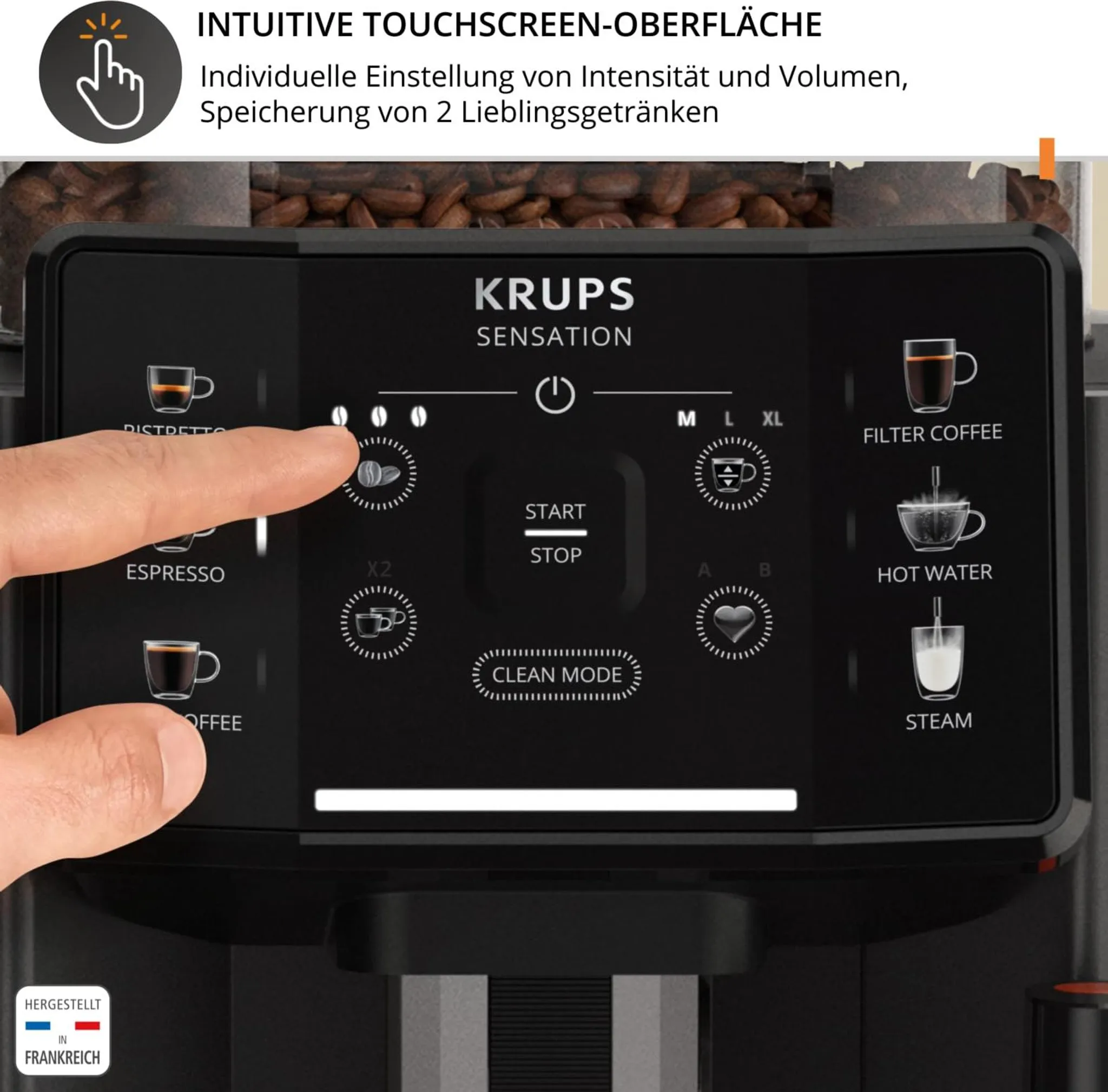 Krups Kaffeevollautomat EA 9108, schwarz, mit Milchaufschäumer - B Ware [wie neu]