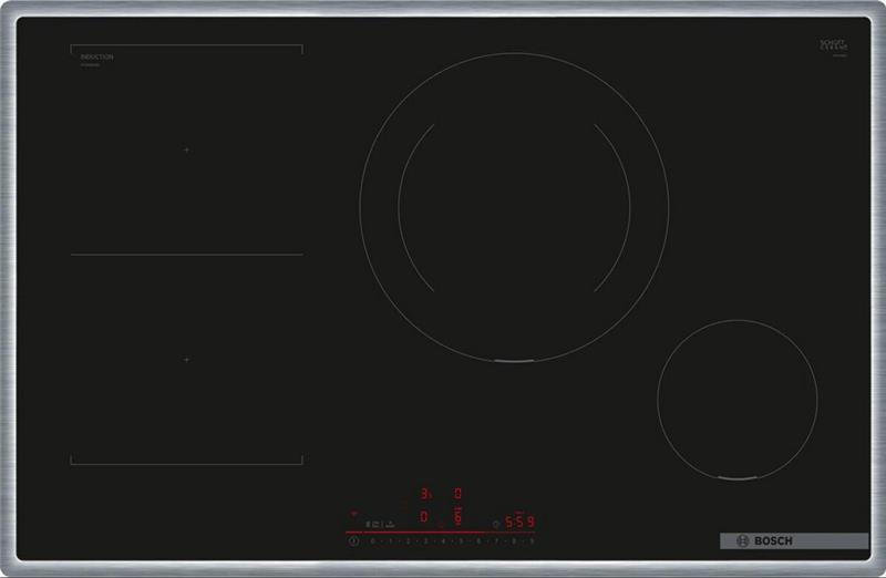 Bosch Serie 6 PVS845HB1E Smartes Induktionskochfeld (autark) 80 cm, Schwarz Bosch Serie 6 PVS845HB1E Smartes Induktionskochfeld (autark) 80 cm, Schwarz
