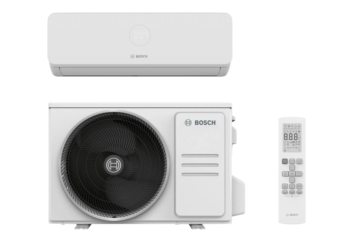 Bosch Split-Klimagerät CL3200i-Set 35 WE Außen- und Inneneinheit 3,5 kW, A++ (7733703596) Bosch Split-Klimagerät CL3200i-Set 35 WE Außen- und Inneneinheit 3,5 kW, A++ (7733703596)