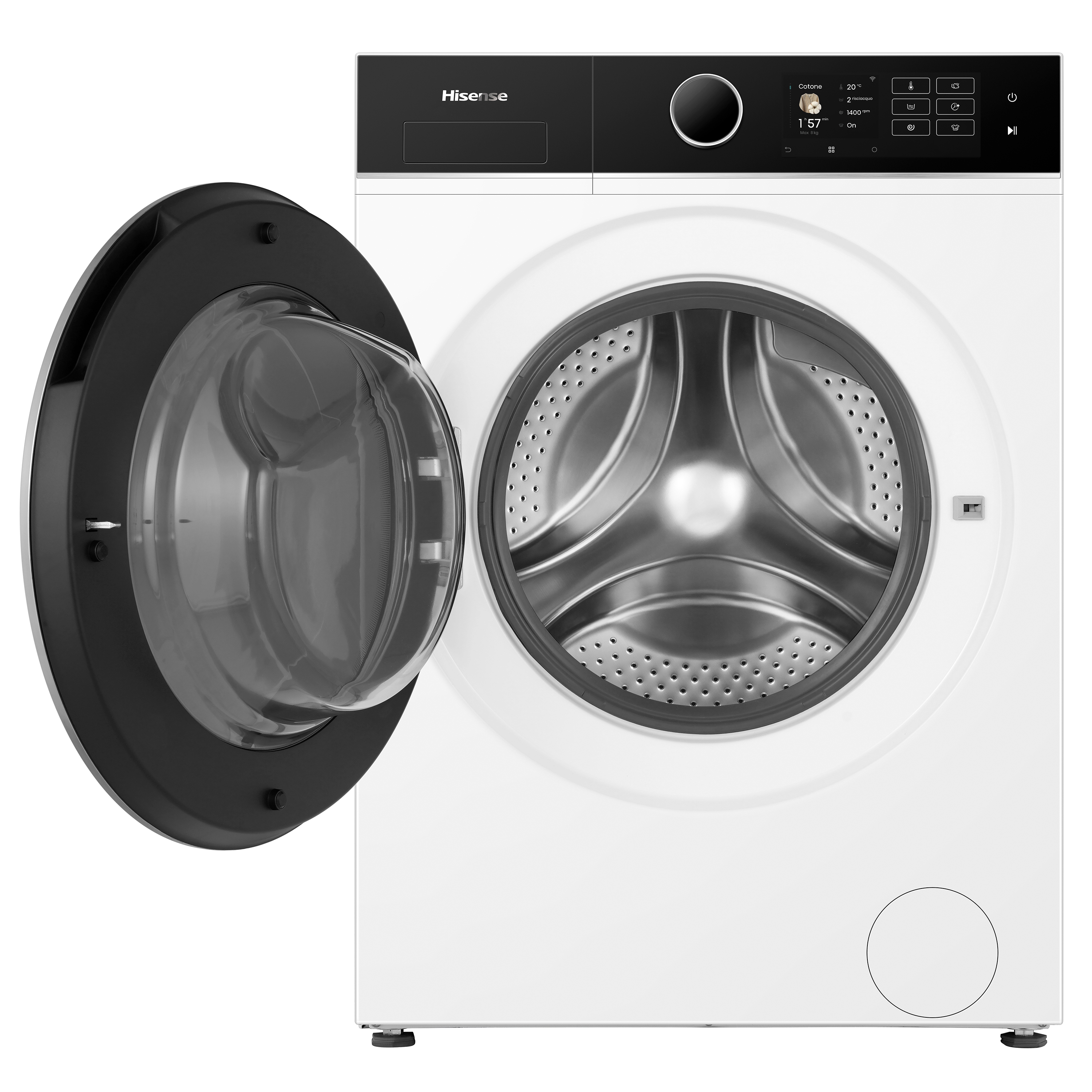 Hisense WF5I8043BWF Waschmaschine 8 kg, Weiß