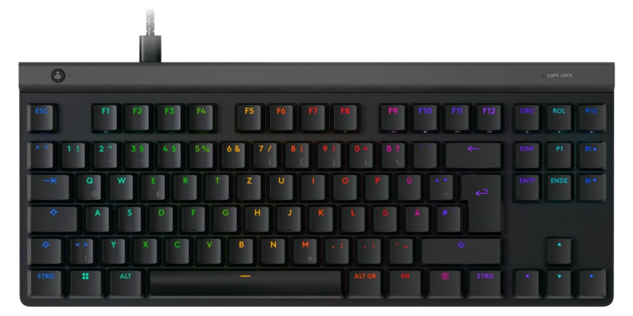Logitech G G515, Kabelgebunden, USB, Mechanischer Switch, QWERTZ, RGB-LED, Schwarz- B Ware [sehr gut]