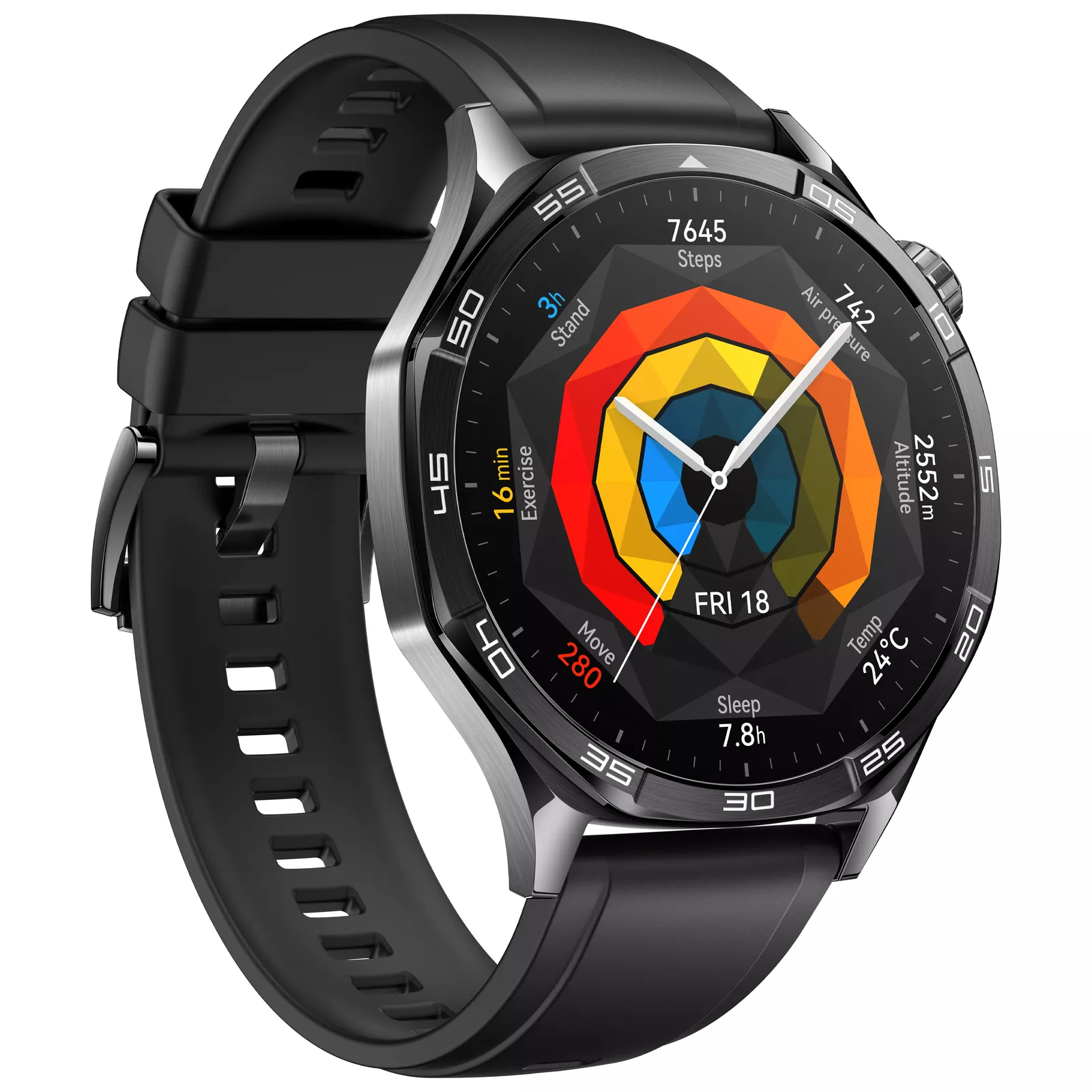 Huawei Watch GT5 46mm, Schwarz Smartwatch (Herzfrequenzmessung, Schrittzähler) - B Ware [sehr gut]