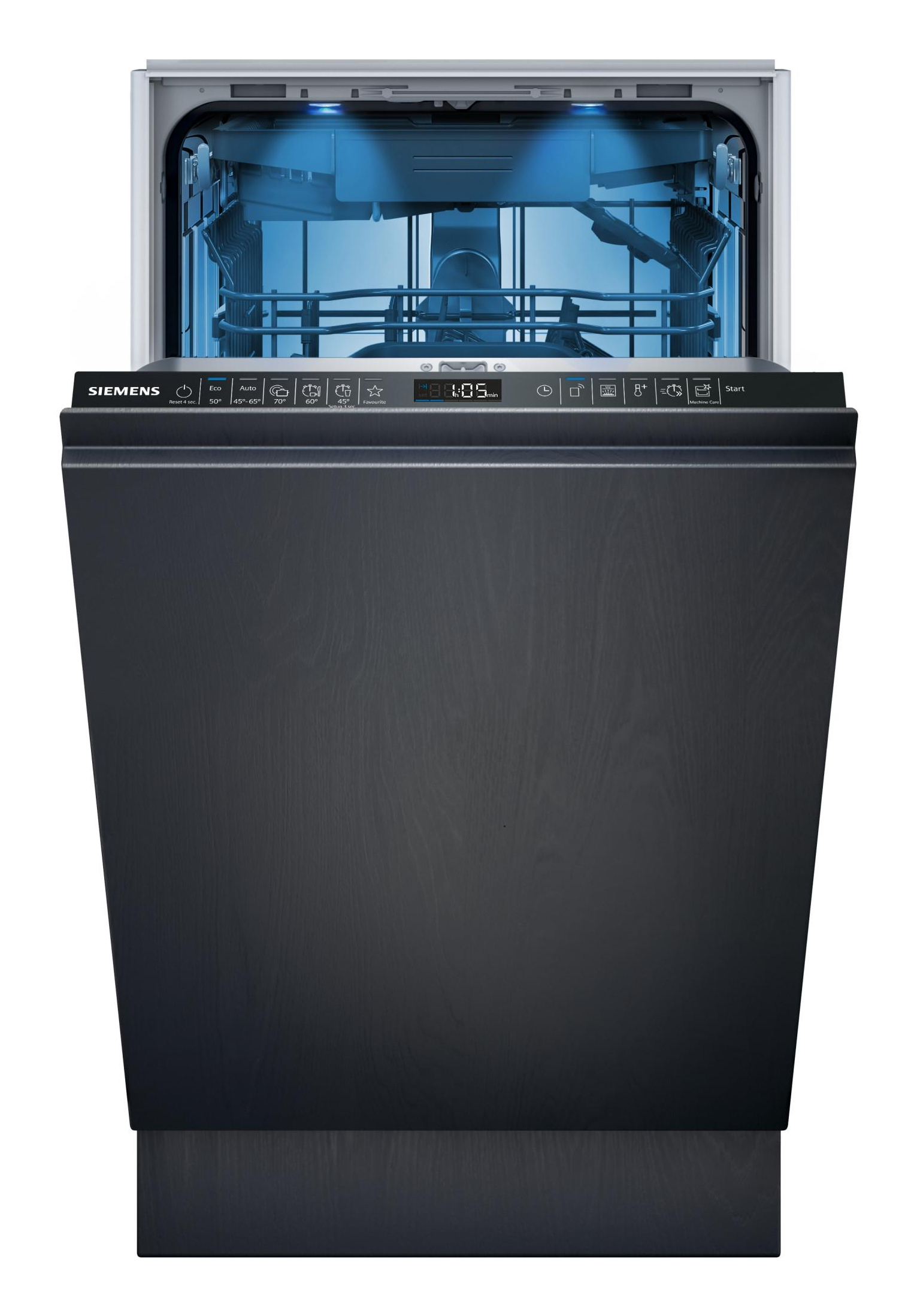Siemens iQ500 SR65EX09ME Vollintegrierter Geschirrspüler 45cm mit HomeConnect, Edelstahl