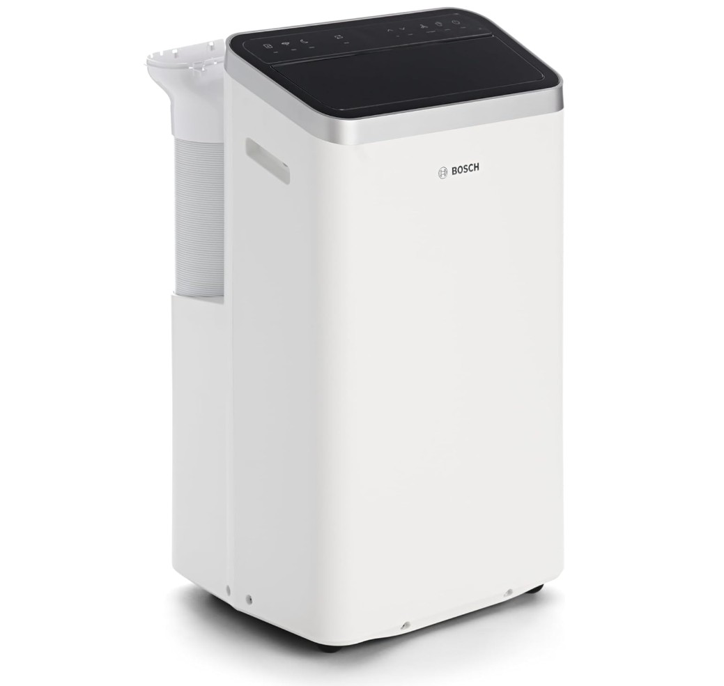 Bosch Cool 5100 Mobiles Klimagerät für Räume bis zu 46 m², 3,4 kW, Weiß