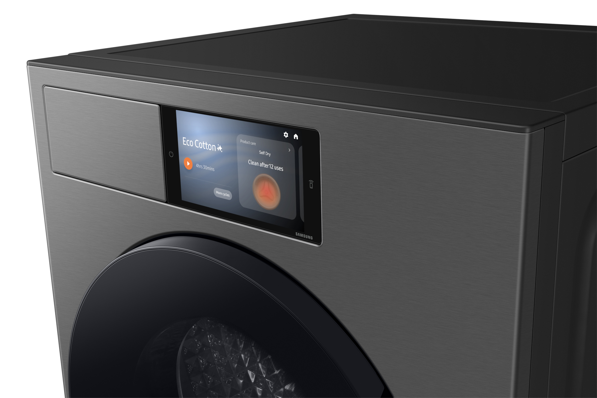 Samsung Series 9 DV90F09F4SU3 Wärmepumpentrockner mit AI Dry+ 9kg, Dark Steel