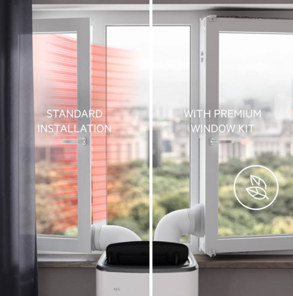 AEG AWKIT5 Premium Window-Kit für Comfort 6000 Klimageräte, Weiß
