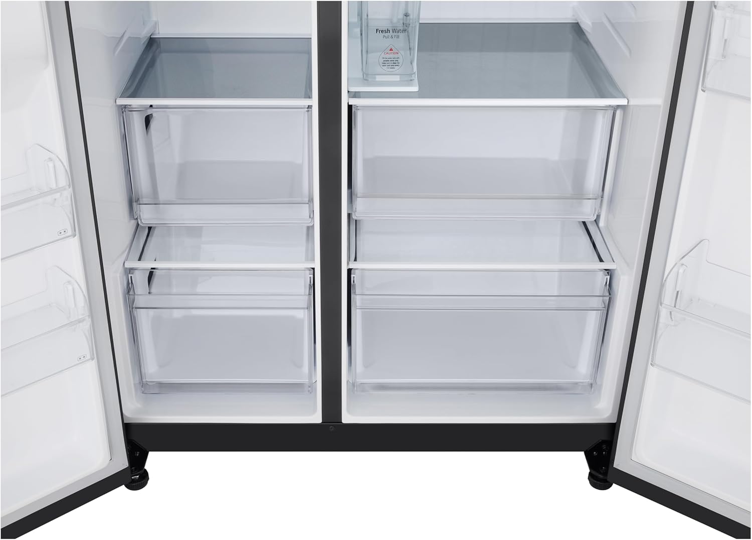 %Sale% LG GSLC41EPPE Side-by-Side Kühlschrank mit Wasserspender 641 l, Essence Matte Black