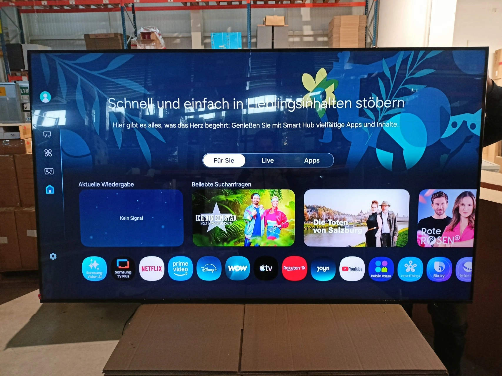 Samsung Q7F QE75Q7FAAU QLED 190,5 cm (75") 4K Ultra HD Smart-TV, Schwarz - B Ware [gut]
