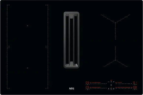 AEG CCE84543CB Induktionskochfeld mit in­te­grier­tem Dunstabzug 80cm , Schwarz - B Ware [wie neu] Kopie