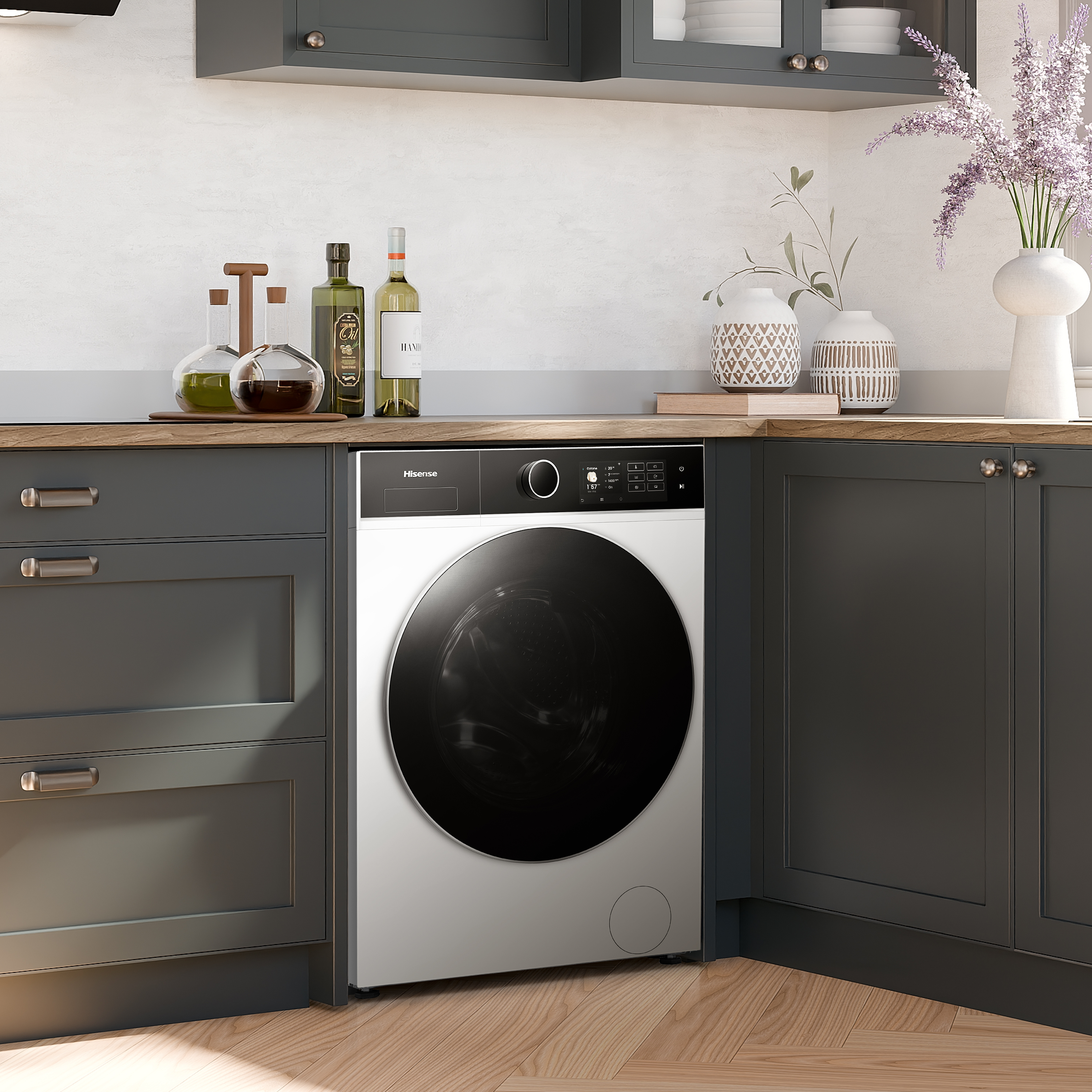 Hisense WF5I8043BWF Waschmaschine 8 kg, Weiß