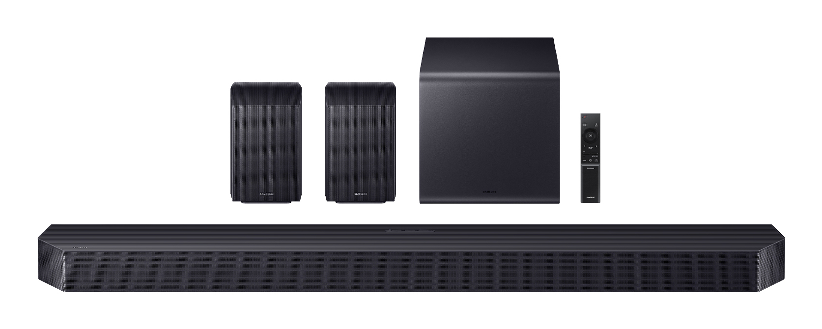 Samsung HW-Q990F Q-Series 11.1.4 Kanal-Soundbar mit Subwoofer & Rücklautsprecher 756 W, Schwarz Samsung HW-Q990F Q-Series 11.1.4 Kanal-Soundbar mit Subwoofer & Rücklautsprecher 756 W, Schwarz