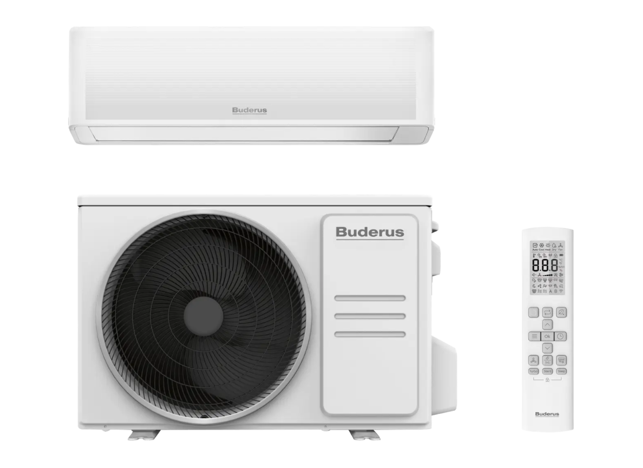 Buderus Split-Klimagerät Logacool AC186i.3 Set Außen- und Inneneinheit, 2,6 kW, A+++ (7733703134)