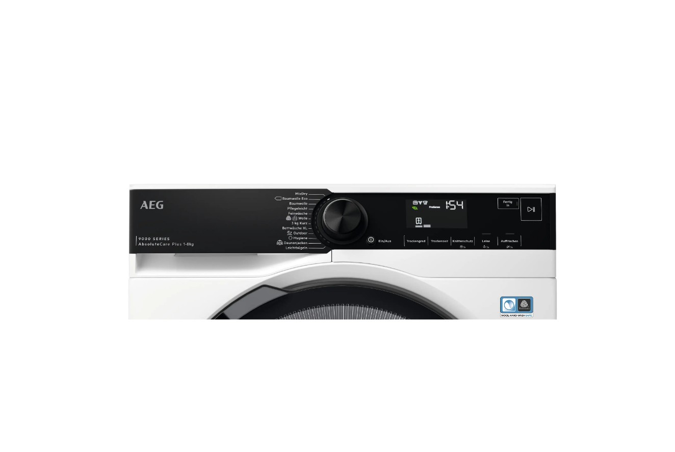 AEG Serie 9000 TR9T75680 Wärmepumpentrockner 8 kg mit AbsoluteCare Plus, Weiß AEG Serie 9000 TR9T75680 Wärmepumpentrockner 8 kg mit AbsoluteCare Plus, Weiß