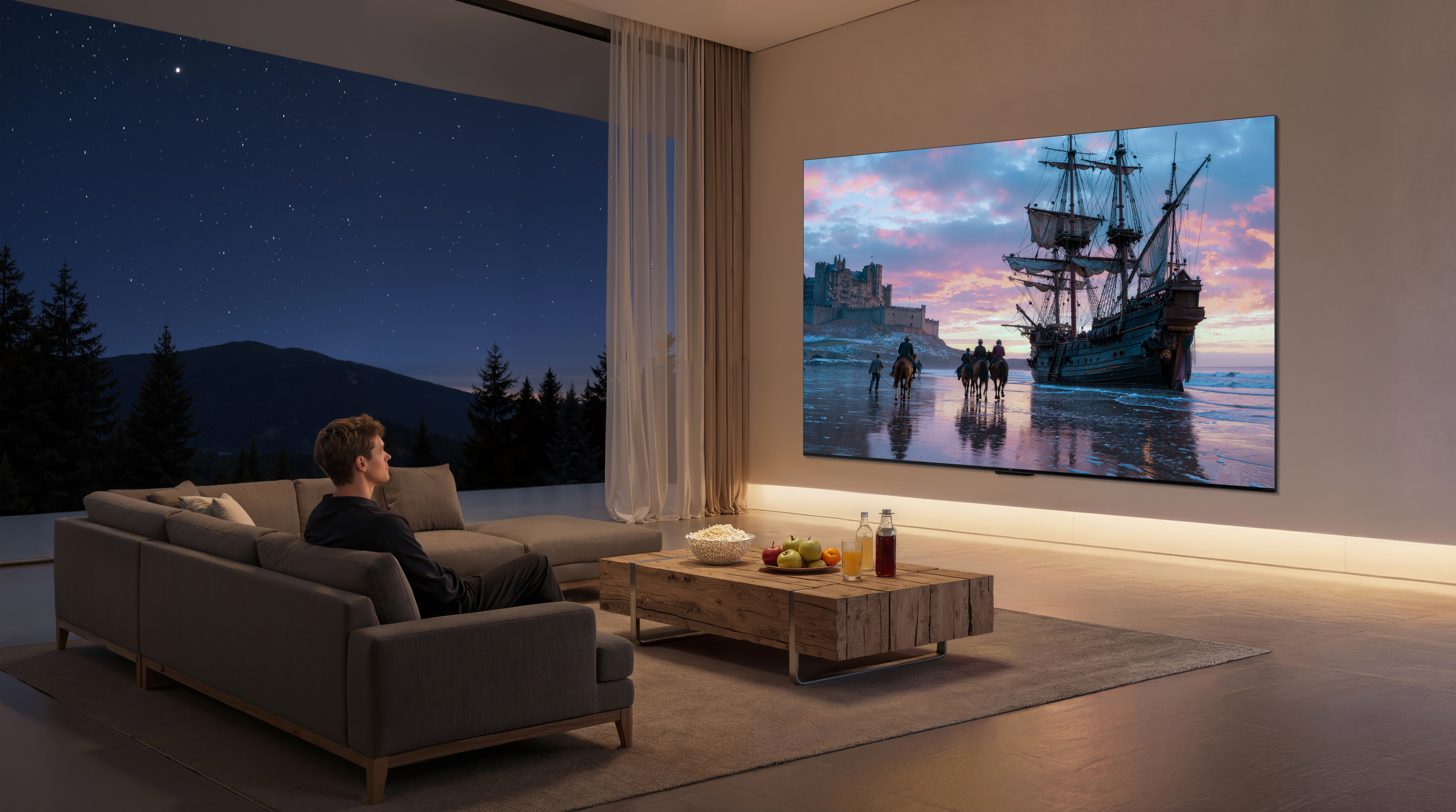 *Lieferung bis in Ihre Wohnung* TCL 98C7L SQD-Mini LED 2,49 m (98") 4K Ultra HD Smart-TV, Schwarz