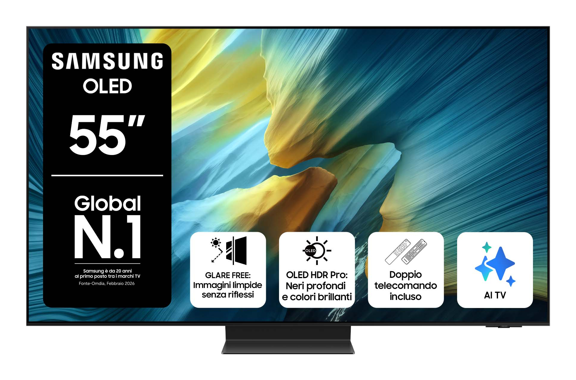 Samsung QE55S95FAT OLED 139,7 cm (55") 4K Ultra HD Smart-TV, Schwarz Samsung QE55S95FAT OLED 139,7 cm (55") 4K Ultra HD Smart-TV, Schwarz