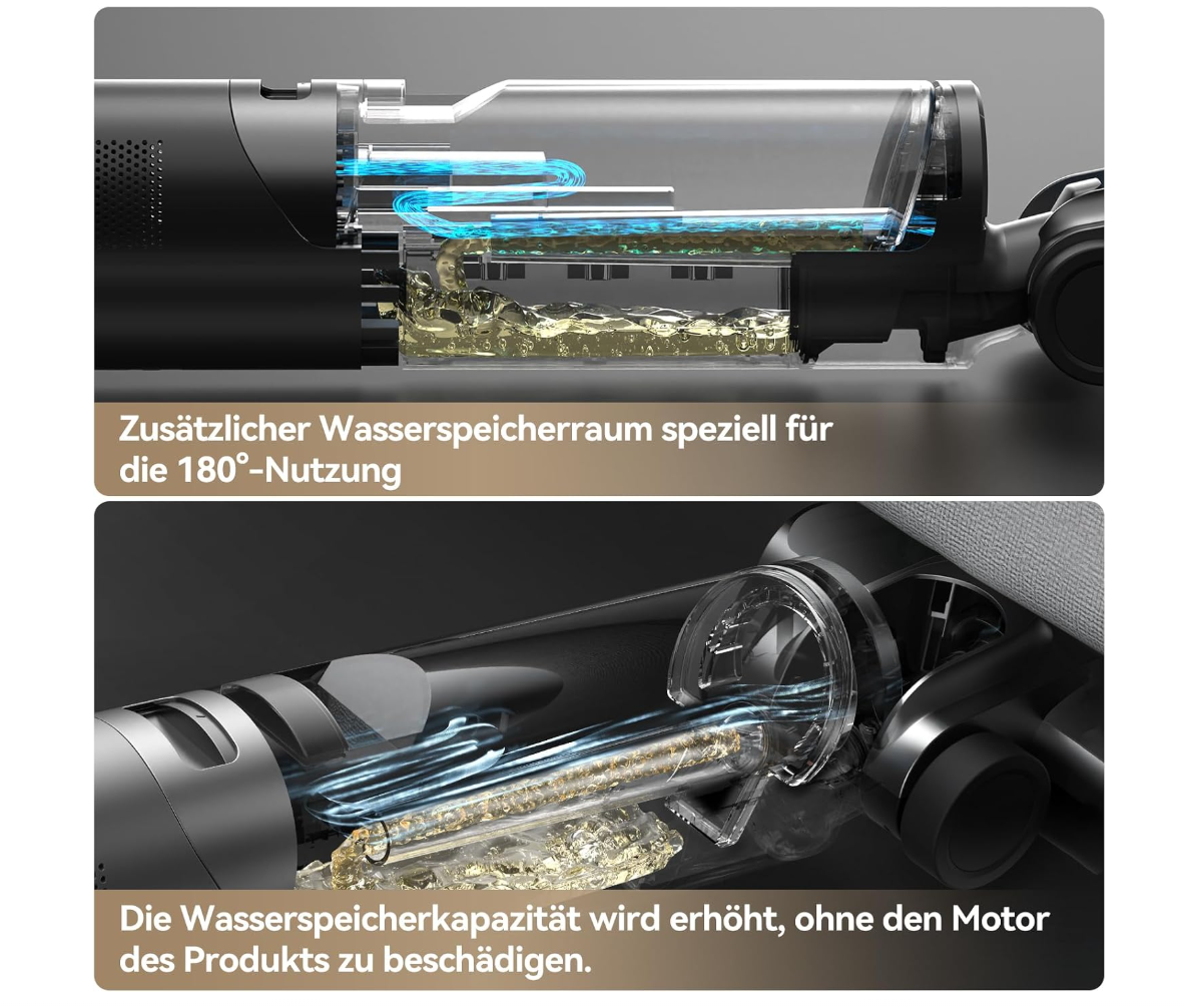 JONR ED12 Pro Max 3in1 Akku-Nass/Trockensauger Beutellos, Schwarz