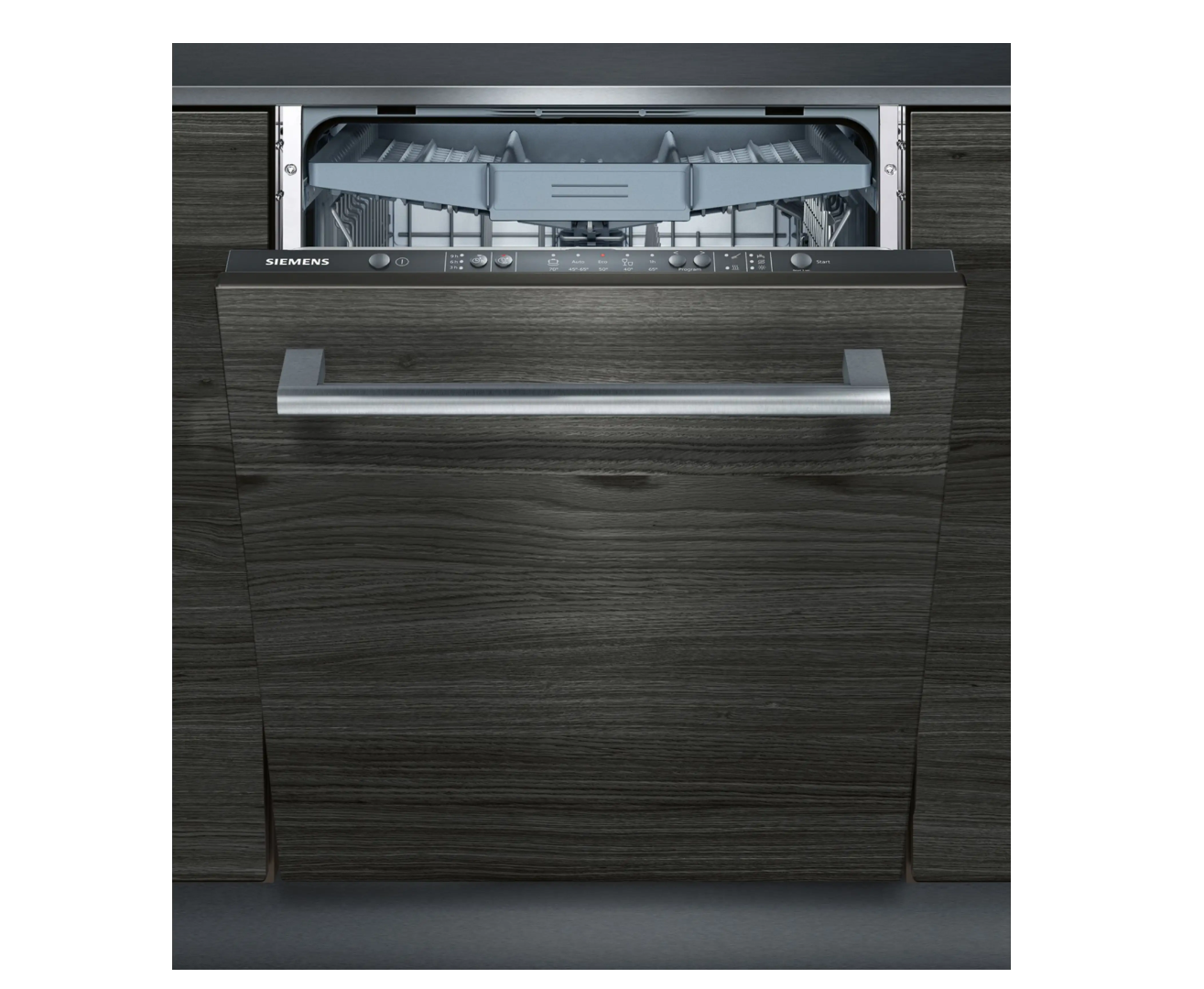 Siemens iQ100 SN615X03EE Vollintegrierter Geschirrspüler 60 cm, Silber