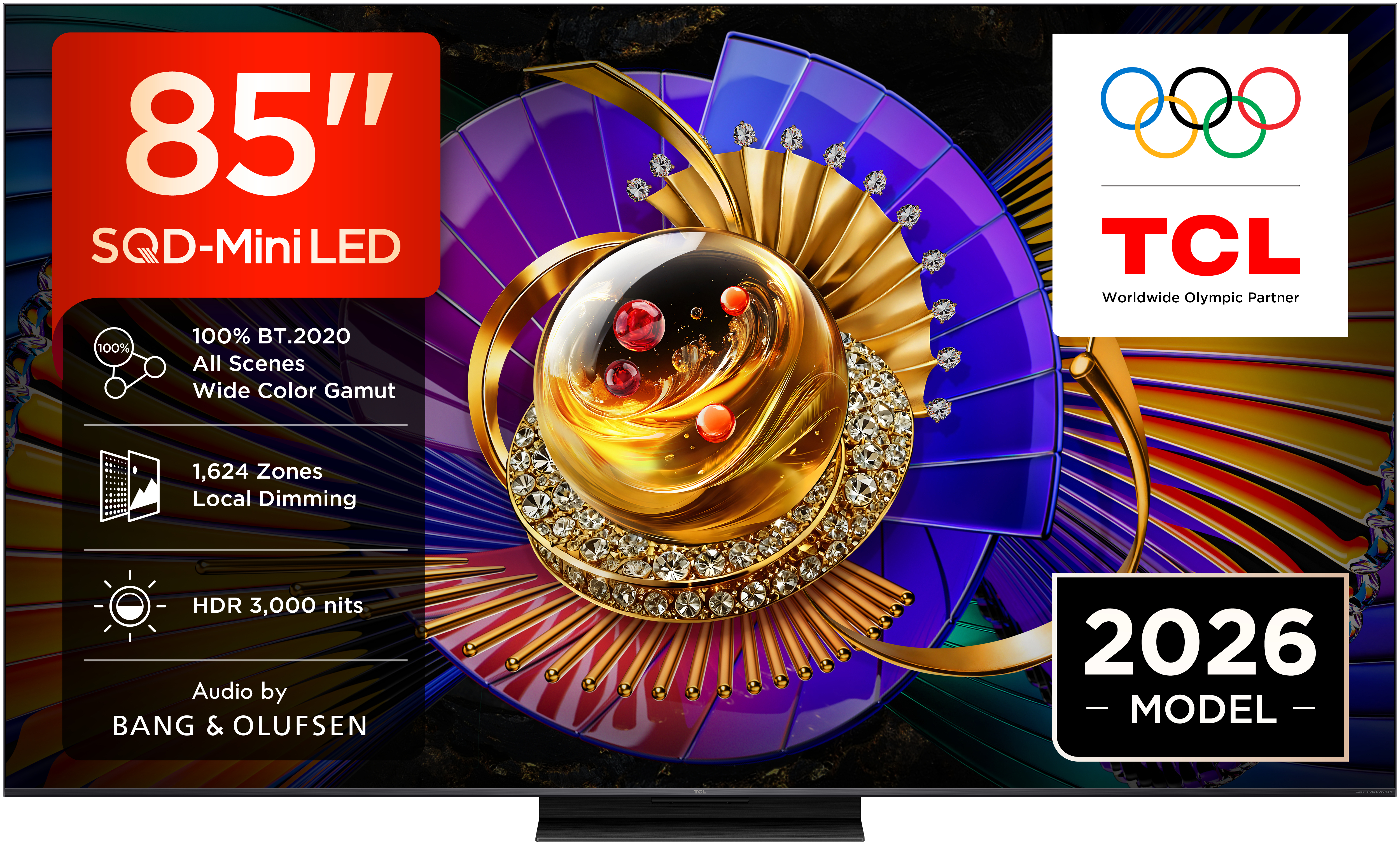 *Lieferung bis in Ihre Wohnung* TCL 85C7L SQD-Mini LED 2,16 m (85") 4K Ultra HD Smart-TV, Schwarz