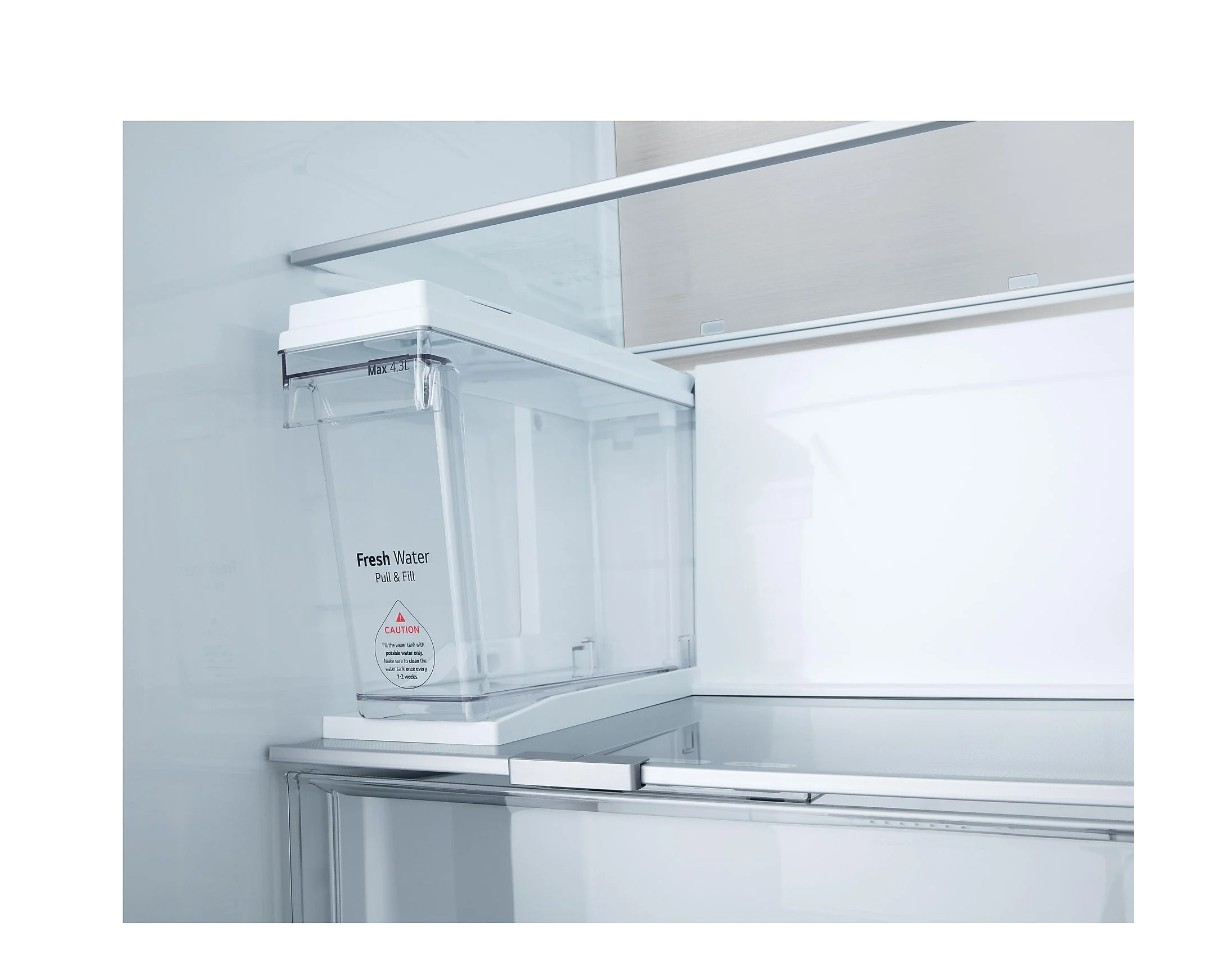 LG GSLE91EVAB Side-by-Side Kühlkombination 623 l, Essence Black Steel - B Ware [sehr gut]