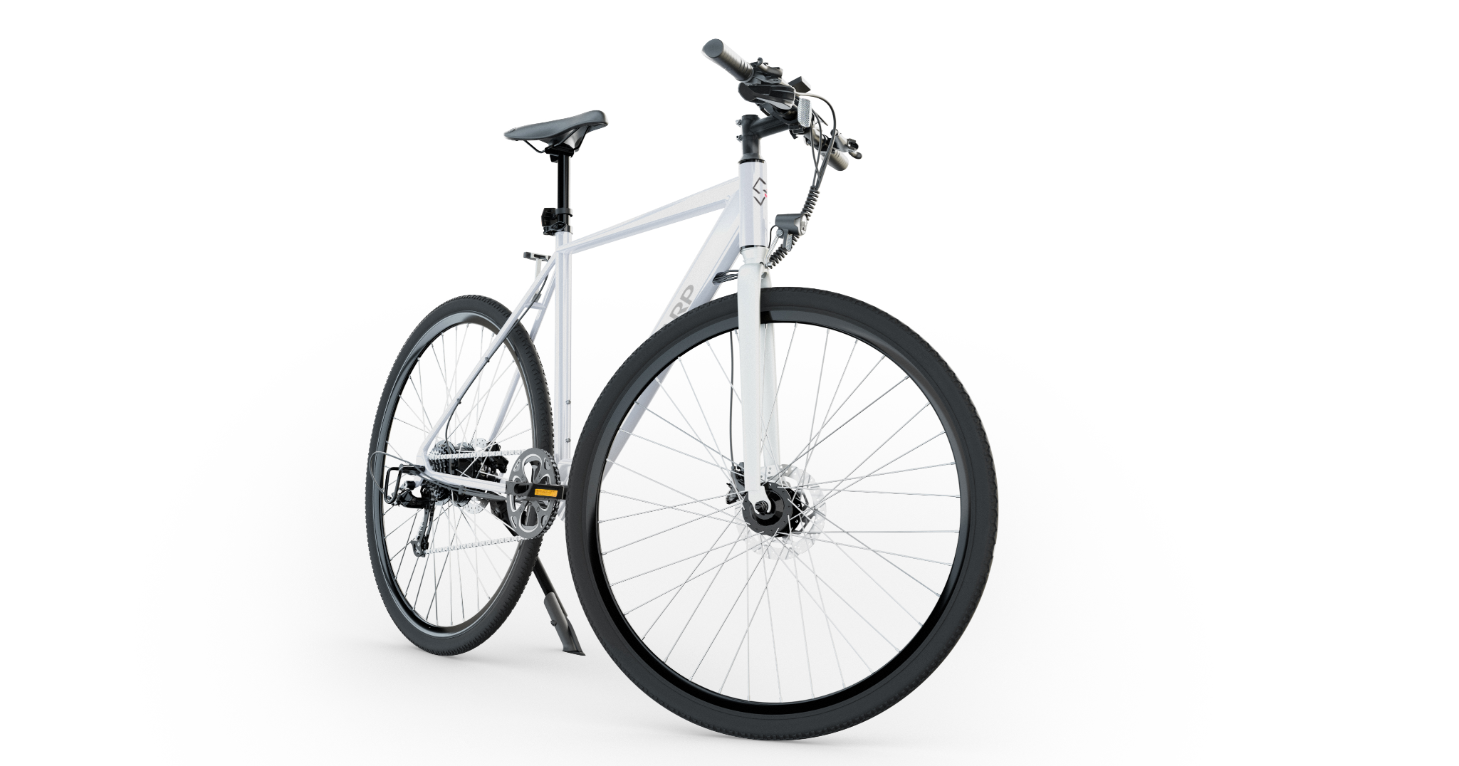 Sharp BK GS03-EW Hybrid E-Bike mit 7-Gang-Kettenschaltung, Weiß