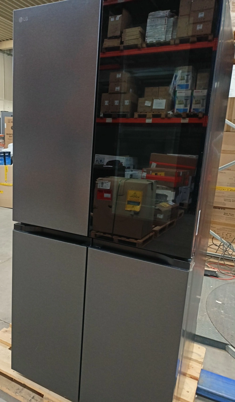 LG GMV860EPDE SLIM Multi-Door Kühlschrank mit InstaView, 530 L, Schwarz - B Ware - [gut]