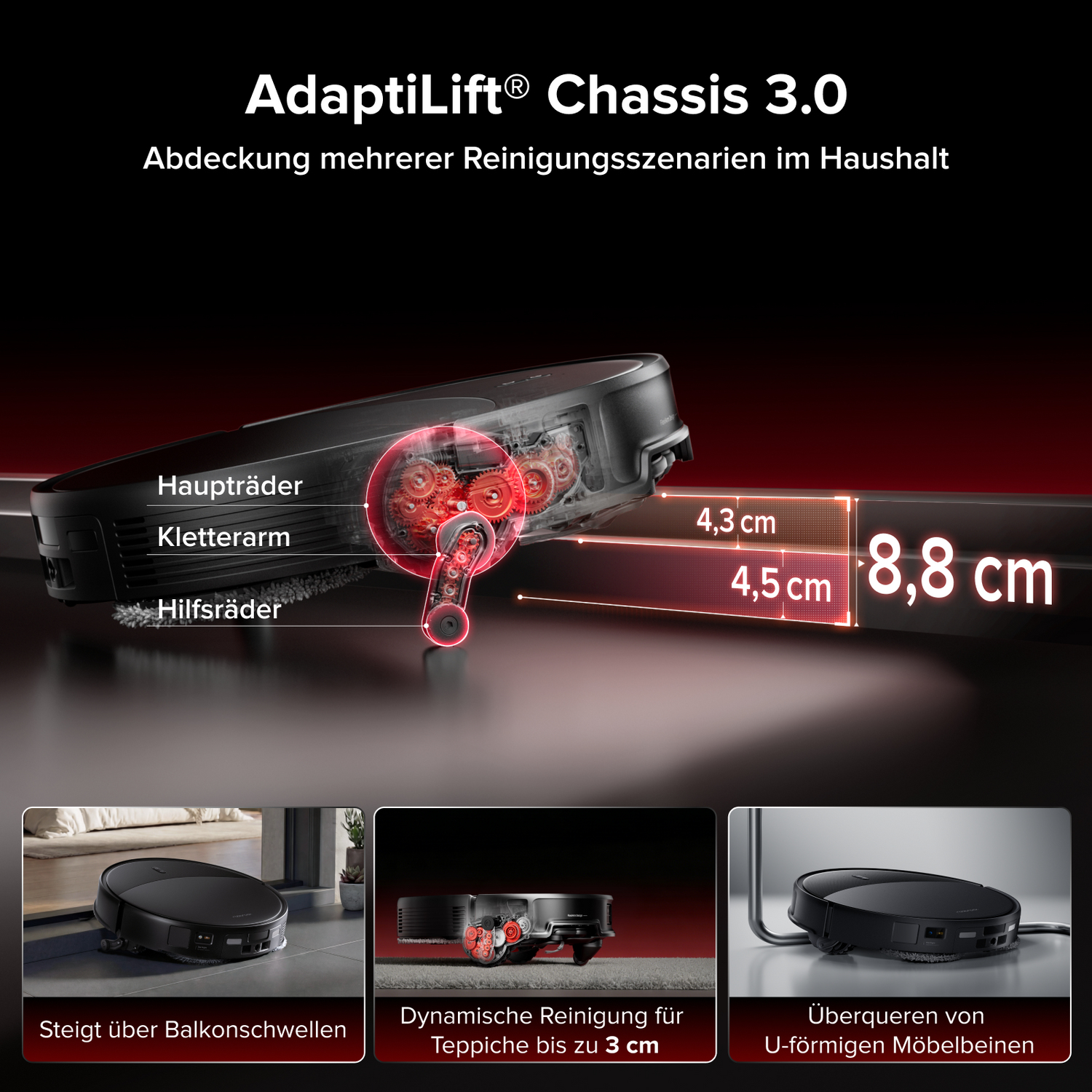 Roborock Saros 20 Saugroboter mit Wischfunktion und 36.000 Pa Saugkraft, Schwarz Roborock Saros 20 Saugroboter mit Wischfunktion und 36.000 Pa Saugkraft, Schwarz