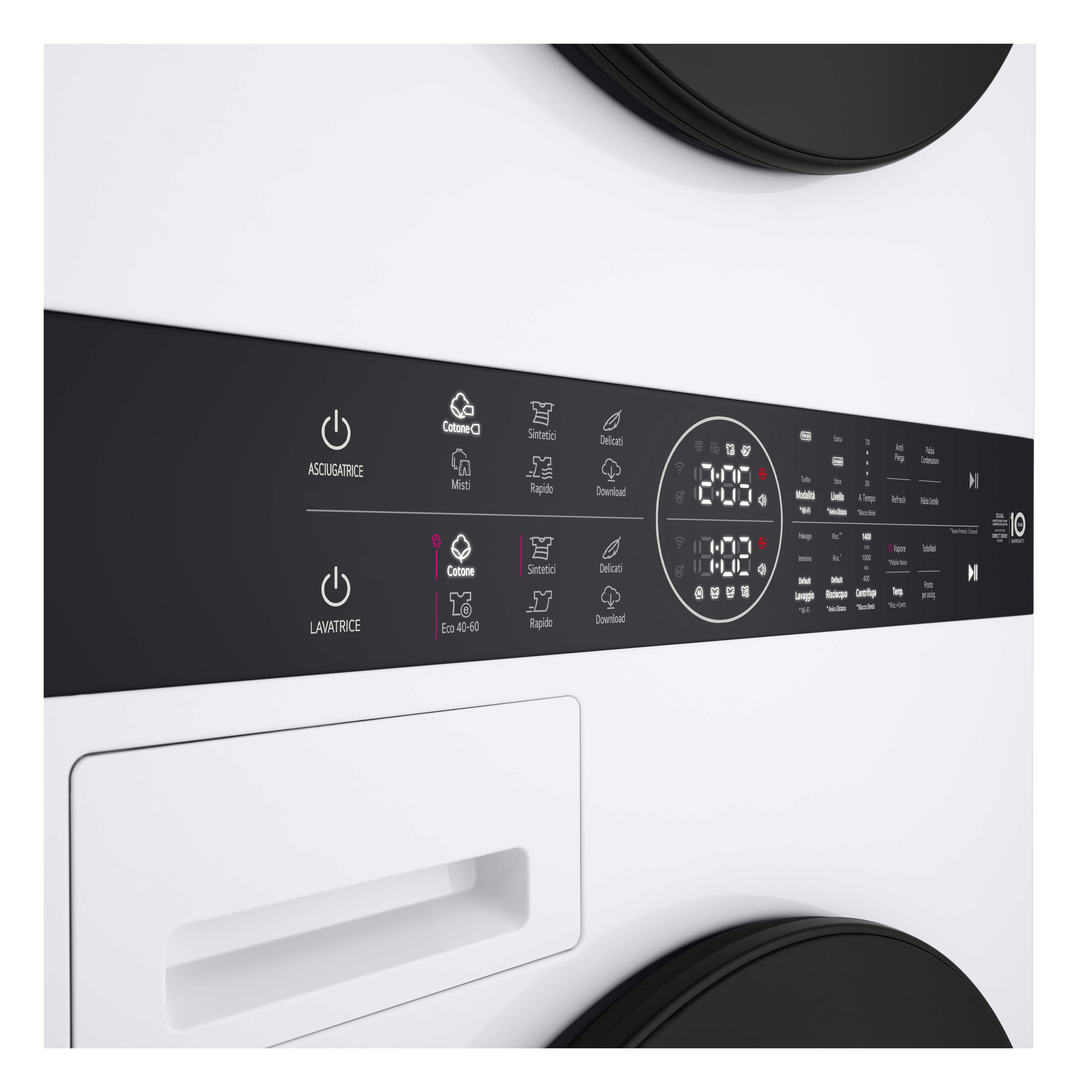 LG Washtower WT1210WWF Waschmaschine 12kg und Trockner 10 kg, Weiß LG Washtower WT1210WWF Waschmaschine 12kg und Trockner 10 kg, Weiß