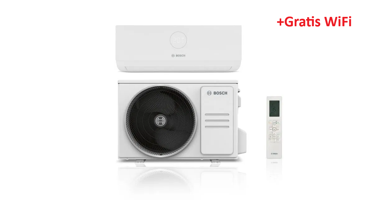 !!!Aktion!!! Bosch Split-Klimagerät CL3000i-Set 35 WE Außen- und Inneneinheit, 3,5 kW, A++ (7733701736) + INKL. WIFI !!!Aktion!!! Bosch Split-Klimagerät CL3000i-Set 35 WE Außen- und Inneneinheit, 3,5 kW, A++ (7733701736) + INKL. WIFI