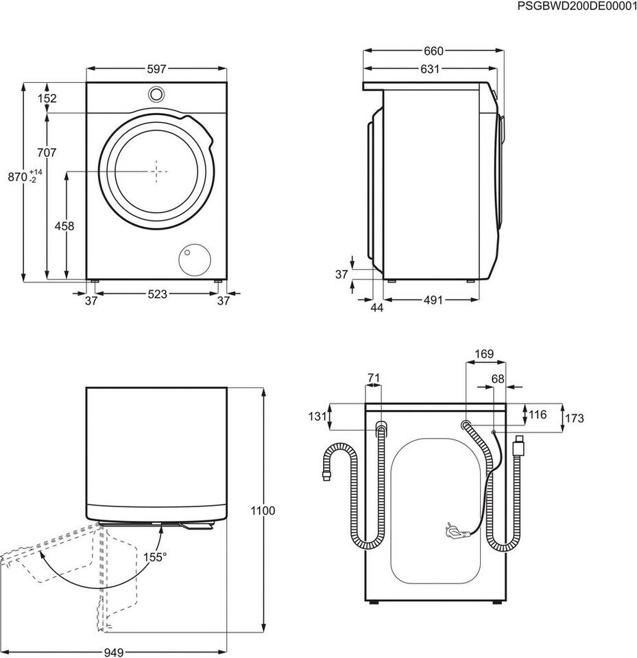 AEG L9WEF80690 Waschtrockner mit Wärmepumpe - B Ware [sehr gut]