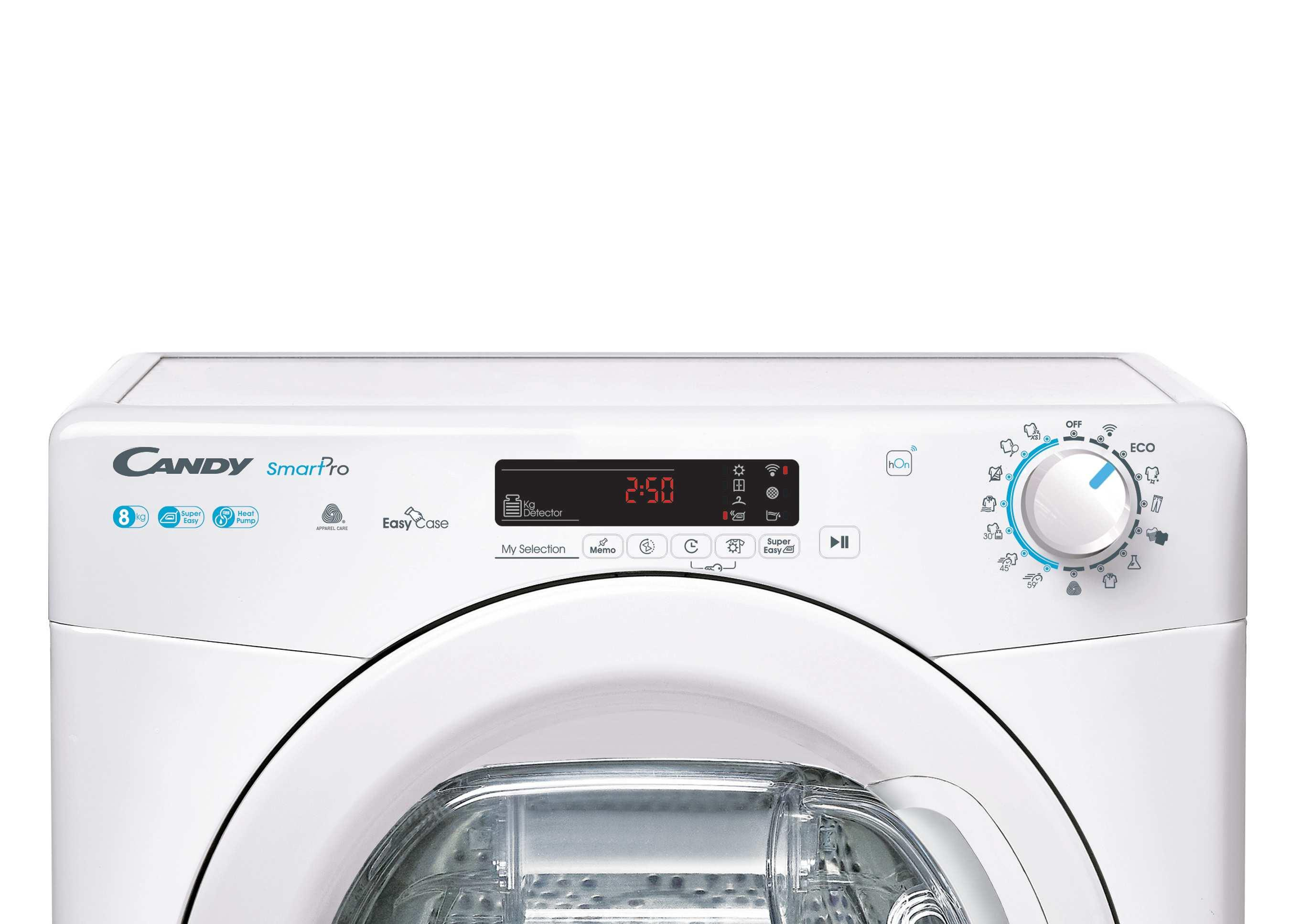 Candy Smart Pro CSOE H8A2DE-S Wärmepumpentrockner 8 kg, Weiß Candy Smart Pro CSOE H8A2DE-S Wärmepumpentrockner 8 kg, Weiß