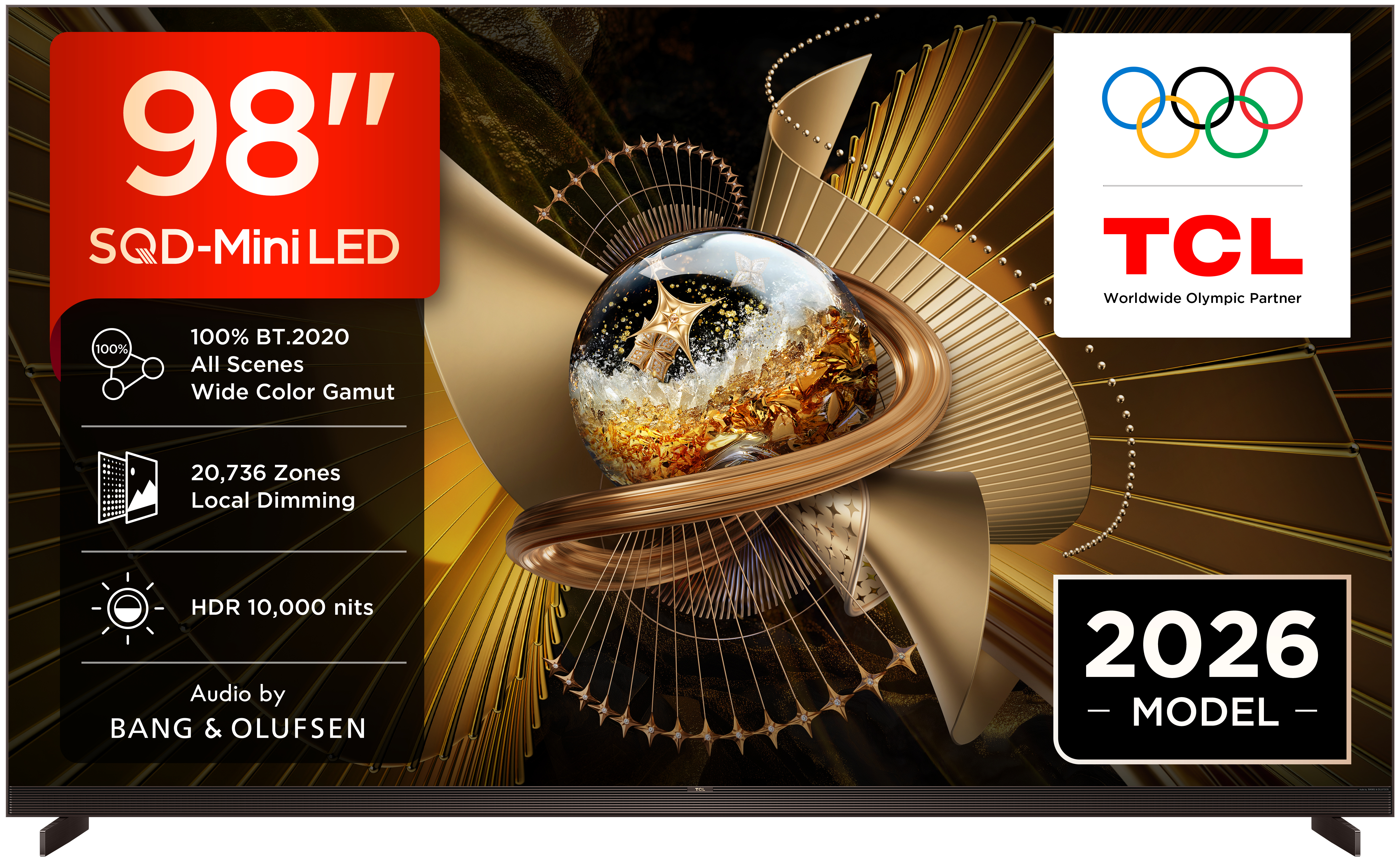 *Lieferung bis in Ihre Wohnung* TCL 98X11L SQD-Mini LED 2,49 m (98") 4K Ultra HD Smart-TV, Schwarz