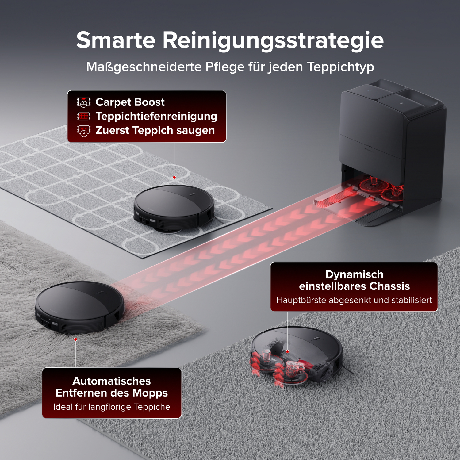 Roborock Saros 20 Saugroboter mit Wischfunktion und 36.000 Pa Saugkraft, Schwarz