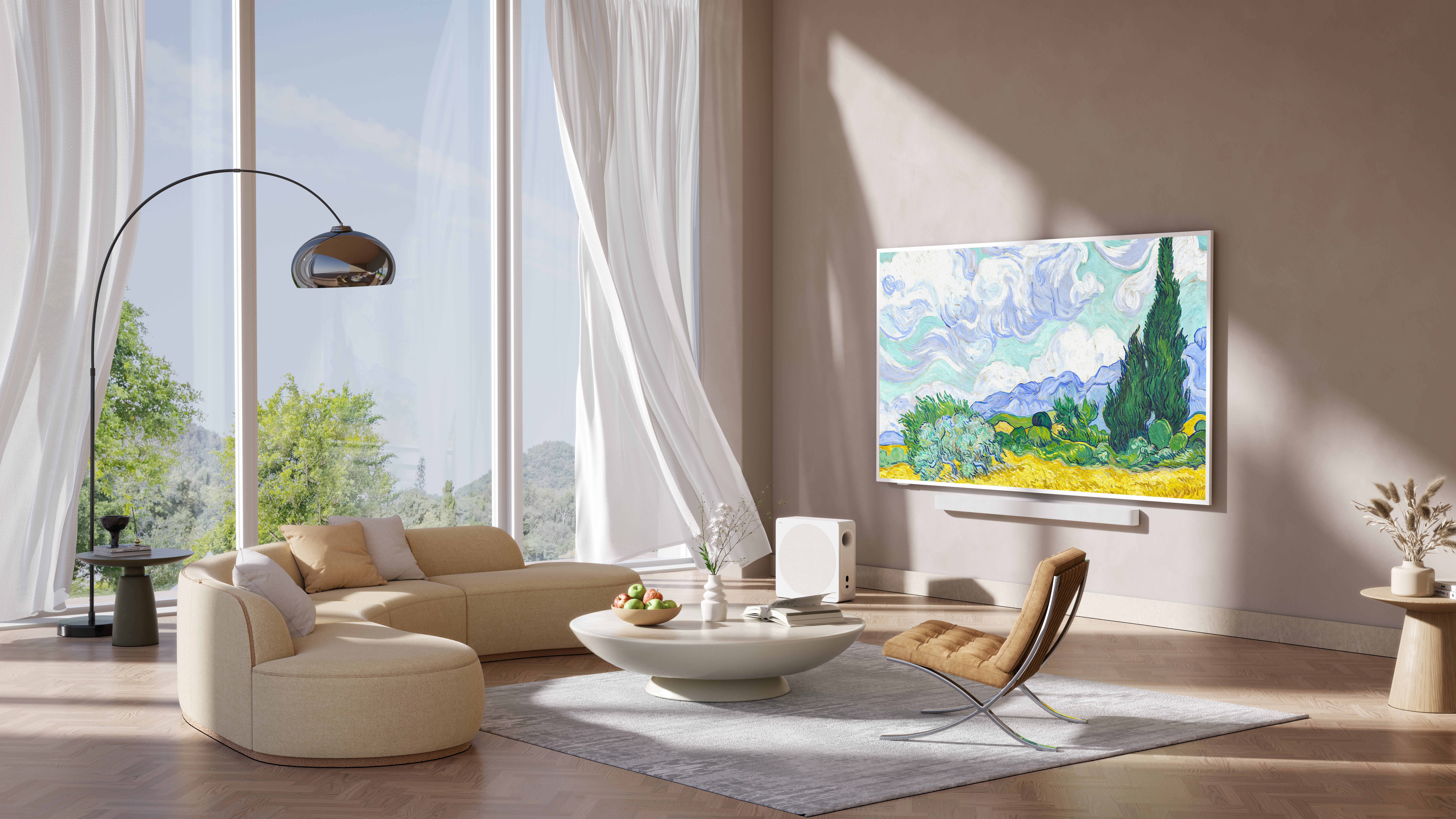 TCL 55A300 Pro NXTVision QLED Edge-LED 139,7 cm (55") 4K Ultra HD Smart-TV, Weiß
