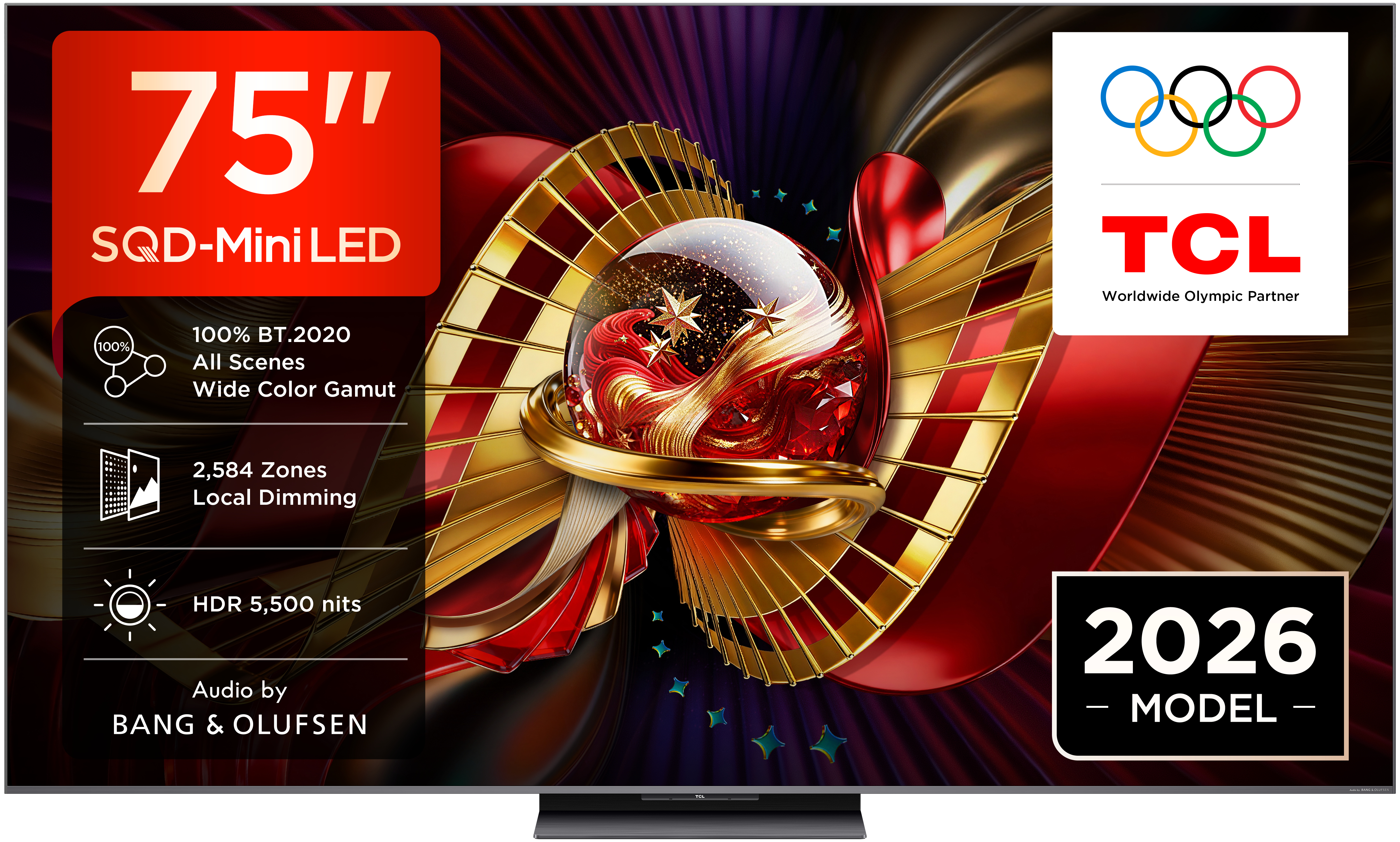 *Lieferung bis in Ihre Wohnung* TCL 75C8L SQD-Mini LED 190,5 cm (75") 4K Ultra HD Smart-TV, Schwarz