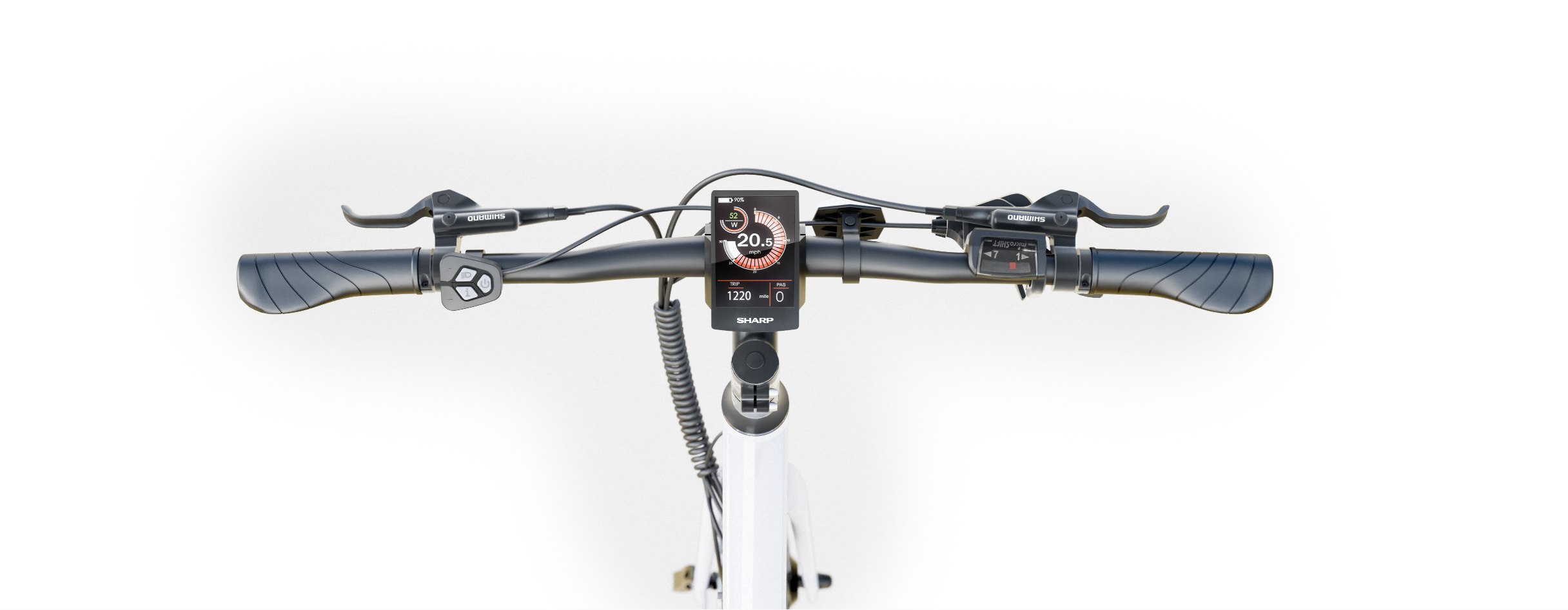 Sharp BK GS03-EW Hybrid E-Bike mit 7-Gang-Kettenschaltung, Weiß Sharp BK GS03-EW Hybrid E-Bike mit 7-Gang-Kettenschaltung, Weiß