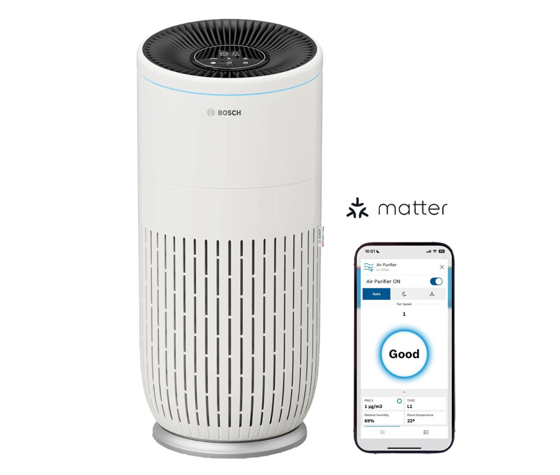 Bosch Air 6000i Luftreiniger für Räume bis zu 125 m² (7733703377), Weiß Bosch Air 6000i Luftreiniger für Räume bis zu 125 m² (7733703377), Weiß