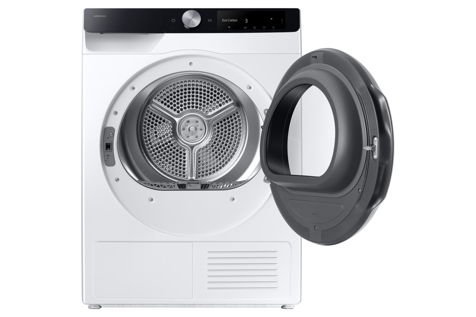 Samsung DV90DG6845LKU3 Wärmepumpentrockner mit AI Dry+ 9 kg, Weiß.