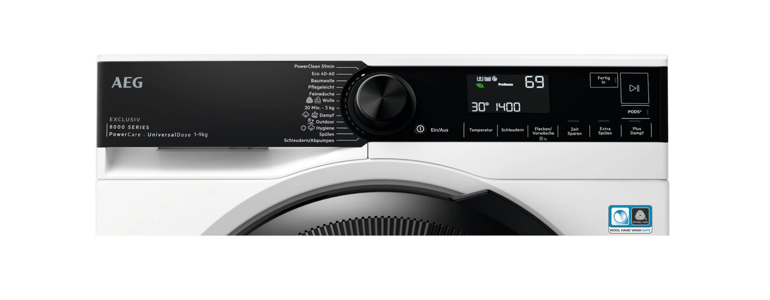 AEG Serie 7000 LR7E75490 Waschmaschine Frontlader 9 kg, Weiß AEG Serie 7000 LR7E75490 Waschmaschine Frontlader 9 kg, Weiß